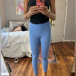 Blue leggings